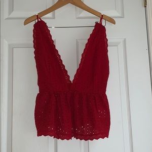 SHEIN backless tank top